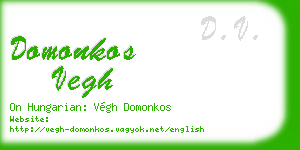 domonkos vegh business card