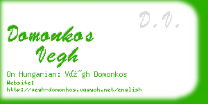 domonkos vegh business card